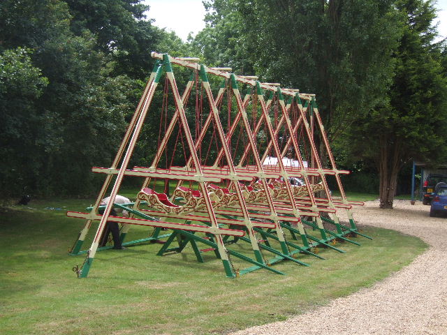 Fun fair swing boats for hire